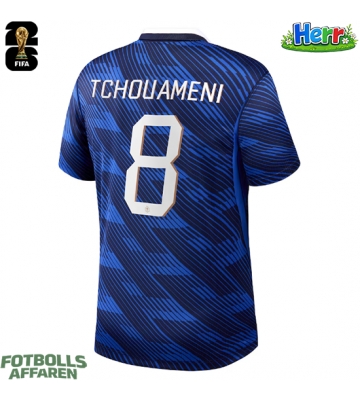 Frankrike Aurelien Tchouameni #8 Hemmatröja VM 2026 Kortärmad